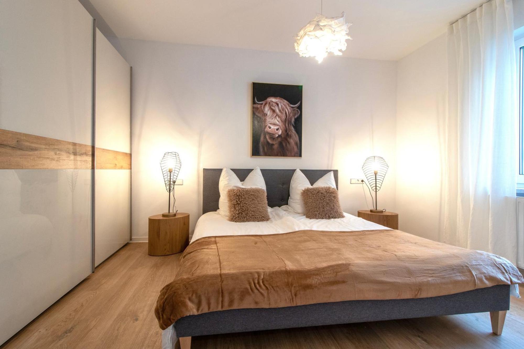 Stilvolles City-Apartment I Netflix I Wlan L Stellplatz I Zentral Schwarzenberg  Luaran gambar
